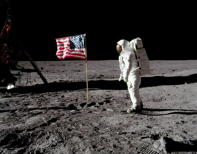 Buzz Aldrin sur la Lune en 1969.