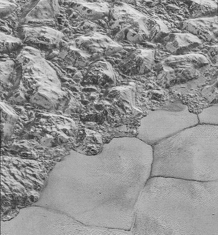 Pluto's oppervlak