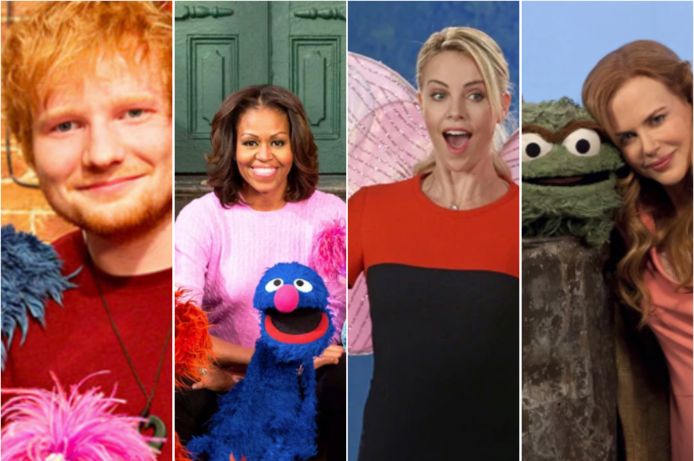 Deze celebs verschenen al in 'Sesame Street'.