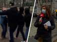Videobeelden tonen hoe journalist belaagd wordt tijdens protest tegen coronamaatregelen in Brussel