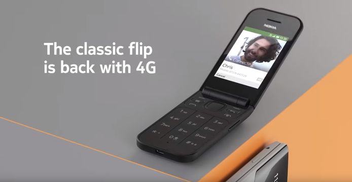 De pas gelanceerde Nokia 2720 Flip.