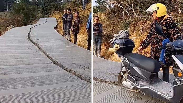 Un homme s'est retrouvé dans un beau pétrin à Neijiang, en Chine.