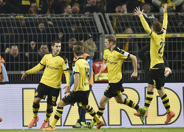 Henrikh Mkhitaryan scoorde voor Borussia Dortmund. Beeld ap