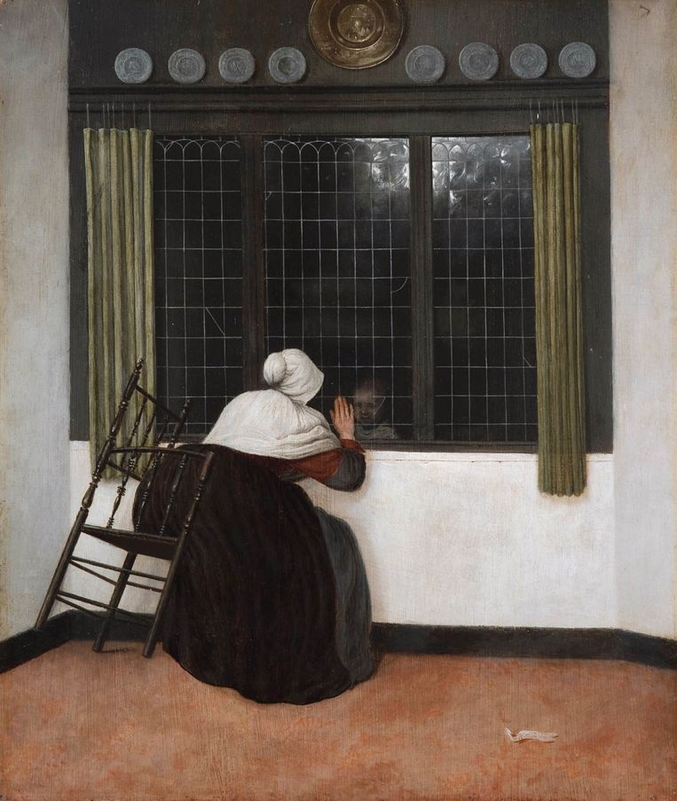 Vrouw bij een venster,  Jacobus Vrel.

. Beeld Mauritshuis