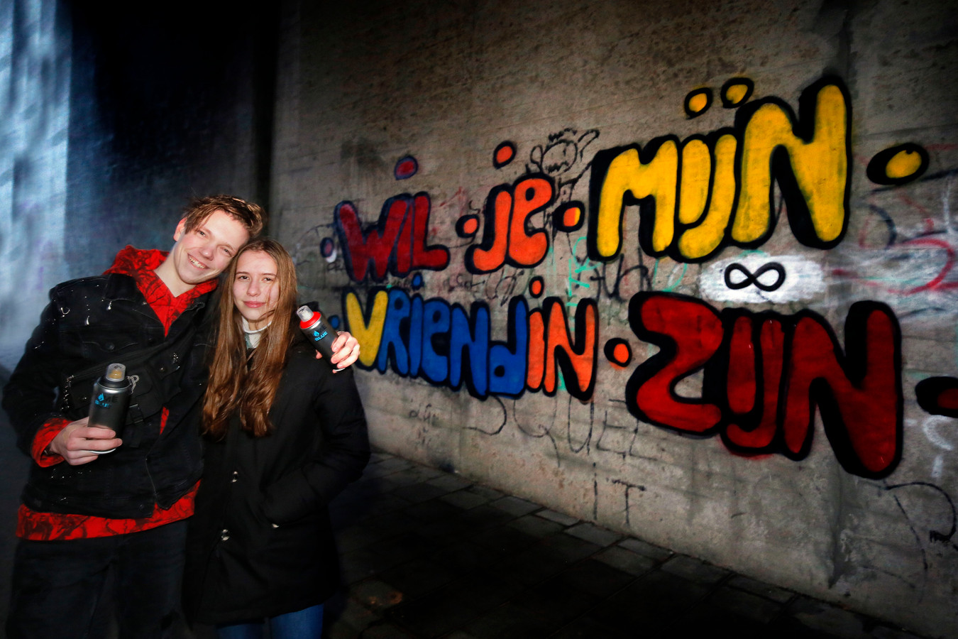 Hoe Verliefde Fabian Andere Graffiti Artiesten Inspireert Ik Wil Een Grote Liefdesmuur Foto Destentor Nl