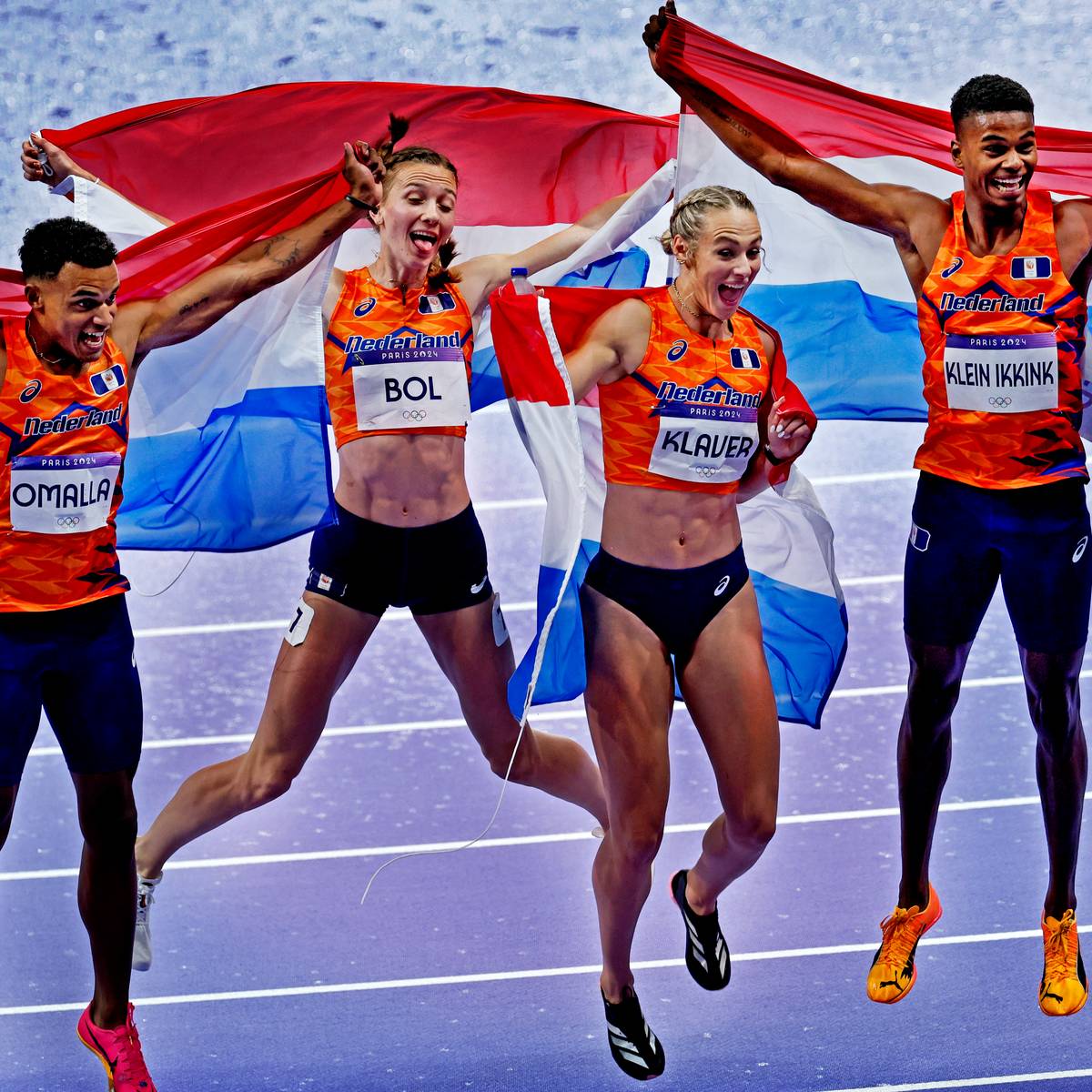 Sensationeel Estafetteploeg verrast topfavoriet VS en knalt na inhaalrace van Femke Bol naar goud Femke Bol AD
