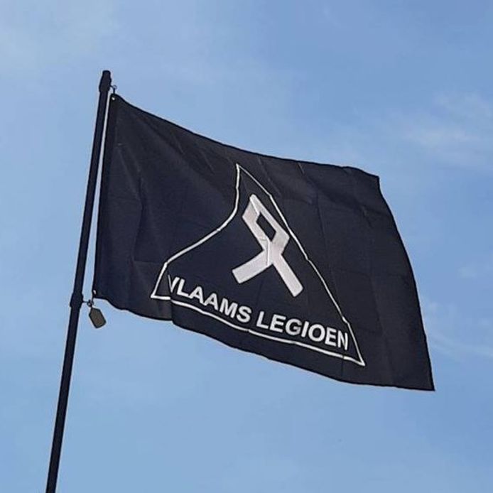 Vlag van het Vlaams Legioen, de extreem-rechtse groep waartoe Jürgen Conings behoort
