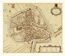 Plattegrond van Zierikzee door cartograaf Johannes Janssonius, 1657.