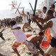 Bijna slachtoffer van het ‘sleepnet’ op het strand