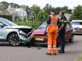 Botsing tussen twee auto’s in Boxtel, materiële schade flink