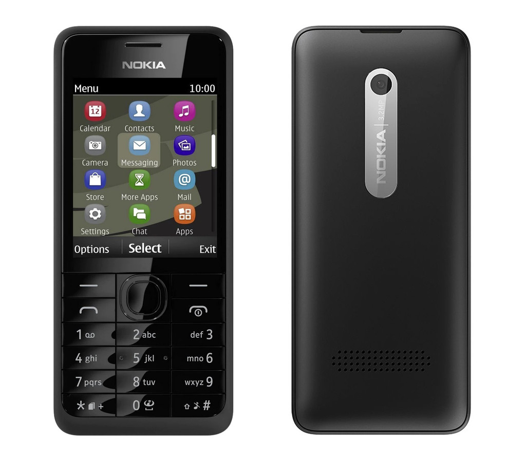 De klassieke Nokia 301, het model dat Mark Rutte tot vorige week had.