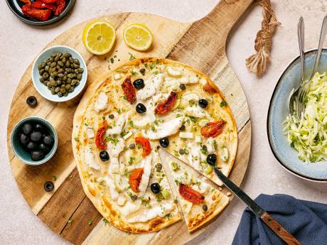 Wat Eten We Vandaag: Flammkuchen met schelvis