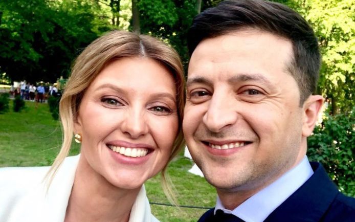 Olena Zelenska en haar man, president Zelensky van Oekraïne.