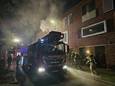De brand in het appartementencomplex aan de Rijnveste in Wageningen zorgde voor veel rookontwikkeling.
