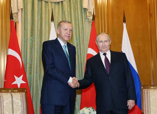 Poetin vandaag met Erdogan in Sotsji.