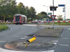 Zwaar ongeluk op rotonde bij Aalst, traumahelikopter landt in weiland