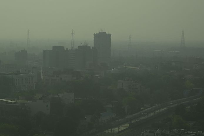 De Indiase hoofdstad Delhi heeft het meeste luchtvervuiling.