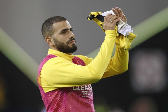 Oussama Tannane na het duel van Vitesse met Fortuna Sittard. Hij heeft dan negentig minuten op de bank gezeten.