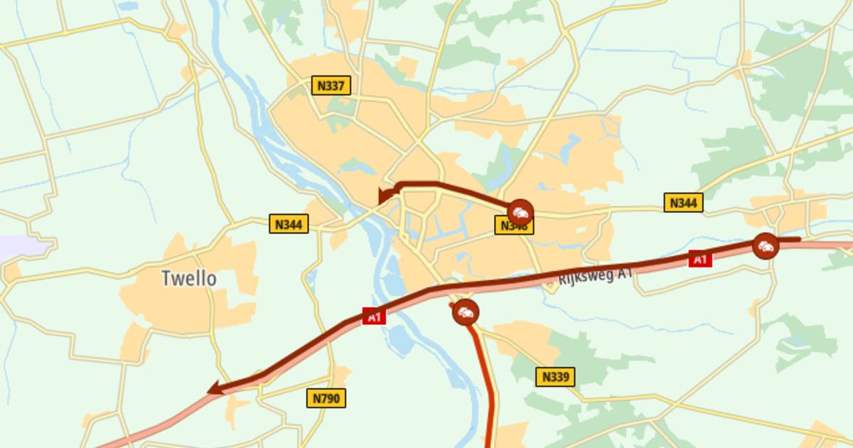 112 Nieuws: Pech en ongevallen veroorzaken file ellende op A35 tussen Hengelo en Almelo.