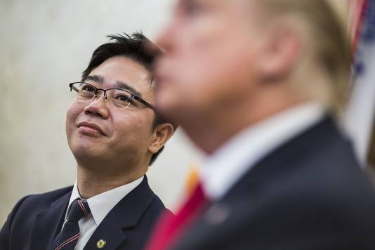 President Trump ziet Ji als het levende bewijs van het menselijke verlangen naar vrijheid