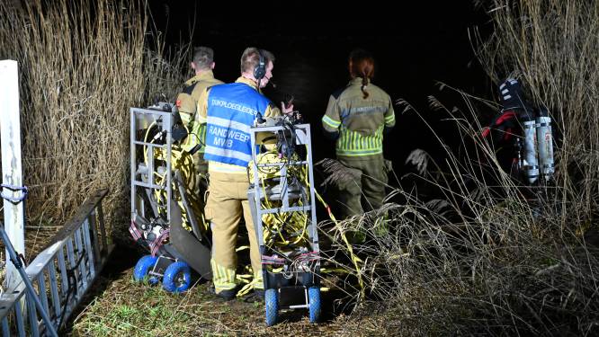 Bestuurder belandt met bestelbus in het water in Terheijden