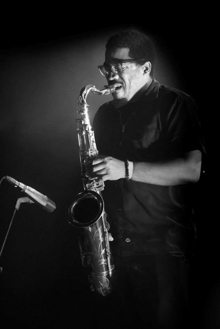 James Brandon Lewis Trio op Sonic City Beeld Alex Vanhee