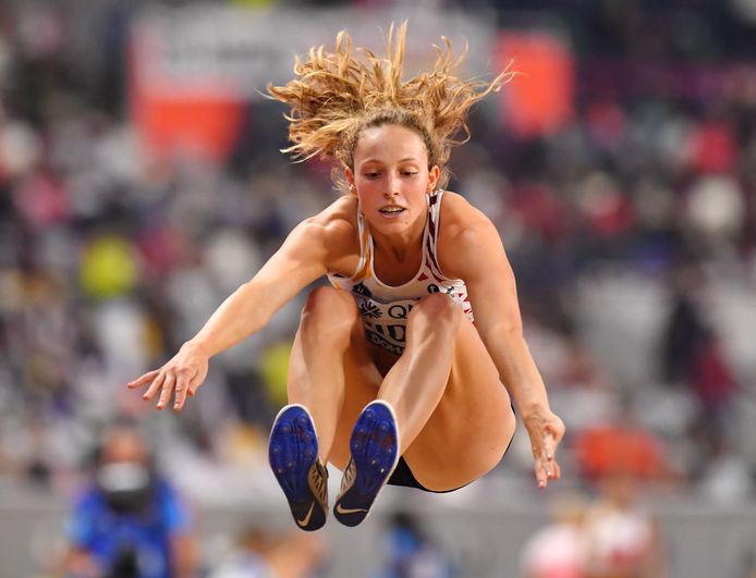 Noor Vidts vorig jaar op het WK atletiek in Doha.