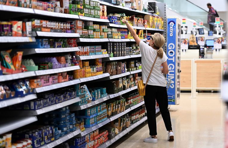 De prijzen in de supermarkt blijven stijgen, tot 9,24 procent in juli. Beeld ANP / EPA