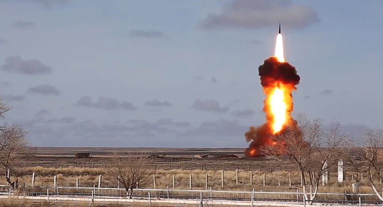 De door de Navo gewraakte Russische kruisraket 9M729 heeft een bereik van meer dan 500 kilometer en vormt daarmee een schending van het INF-verdrag.  Beeld Ministerie van Defensie Rusland