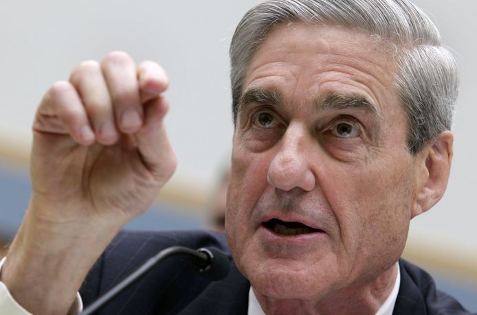 Robert Mueller (73), voormalig directeur van de FBI, werd in mei vorig jaar door Justitie als aanklager voor de zaak rond Russische inmenging bij de verkiezingen aangesteld.