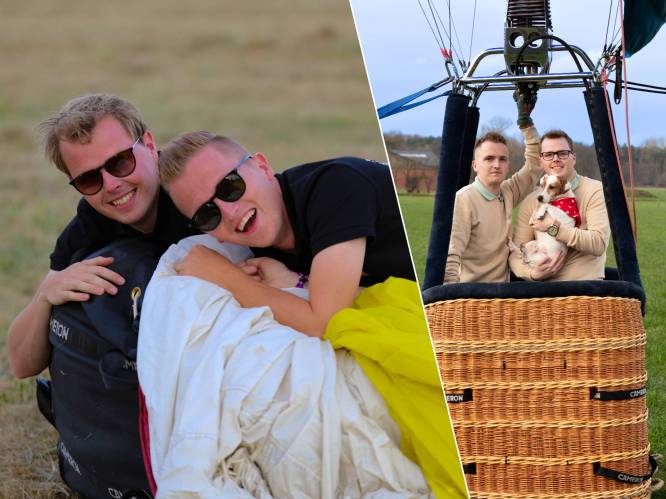 ‘Flying Brothers’ Sven (26) en Stijn (29) delen hun passie voor ballonvaarten: “Een ladder is te hoog voor mij... Maar in de lucht valt alle angst weg”