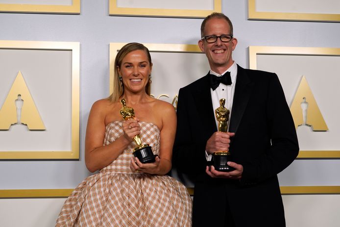 Dana Murray (L) en Pete Docter