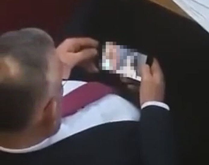 De Servische parlementariër Zvonimir Stevic is opgestapt na kritiek op het bekijken van een pornografisch filmpje in het parlement.