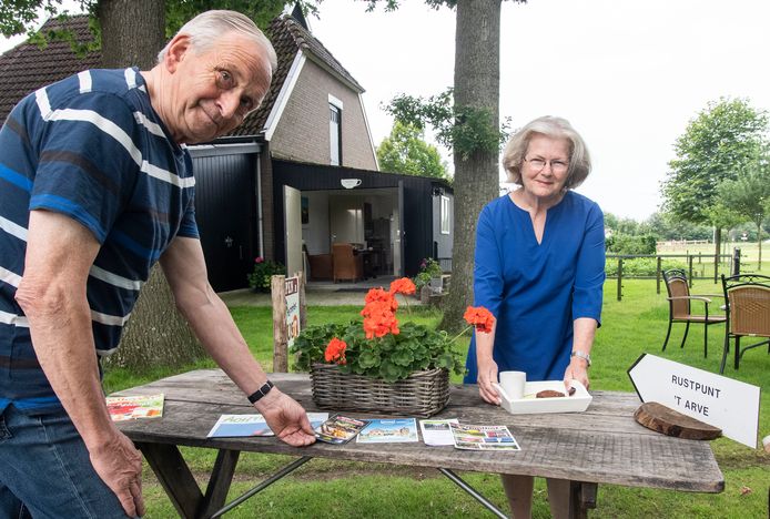 Wim en Joke Cornelissen bij hun Rustpunt.