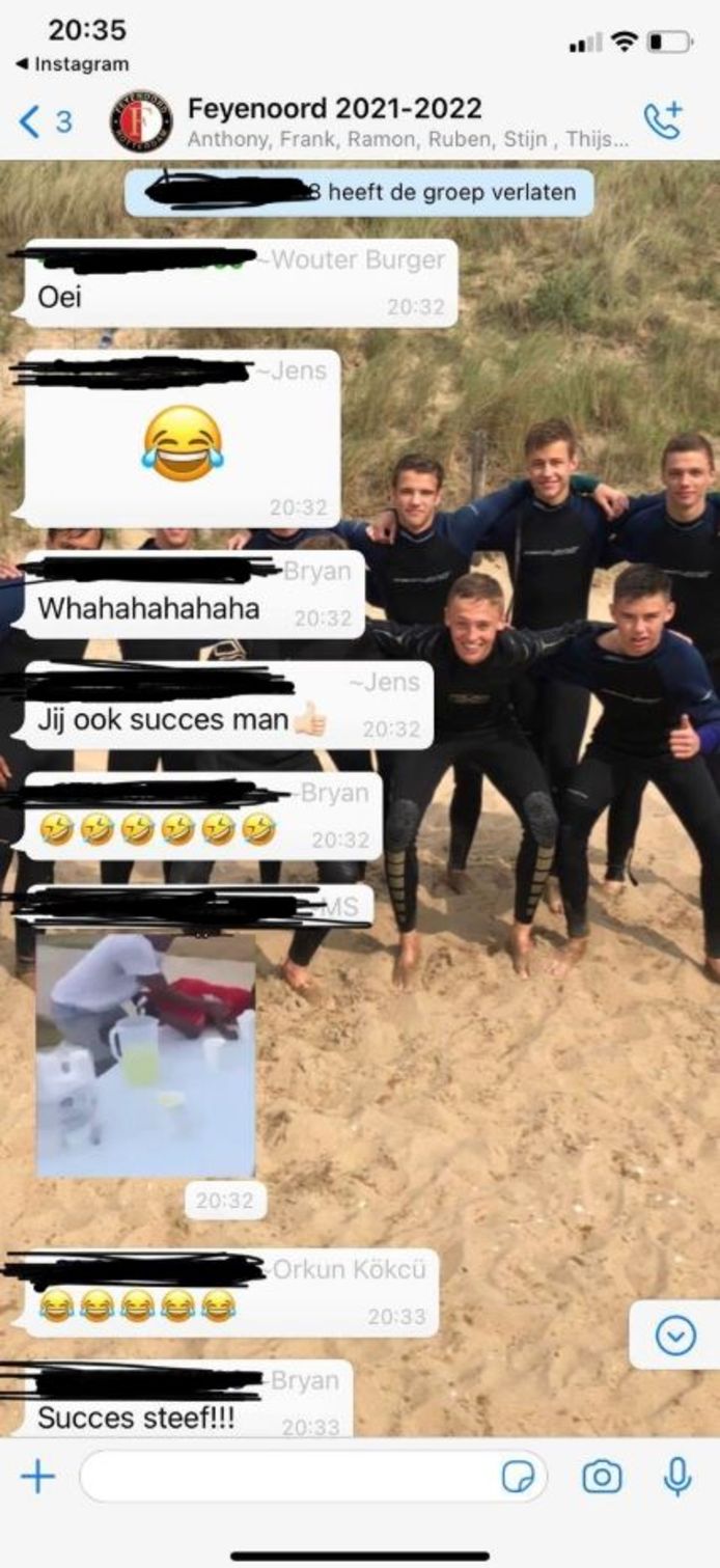 Het screenshot dat rondging op social media.