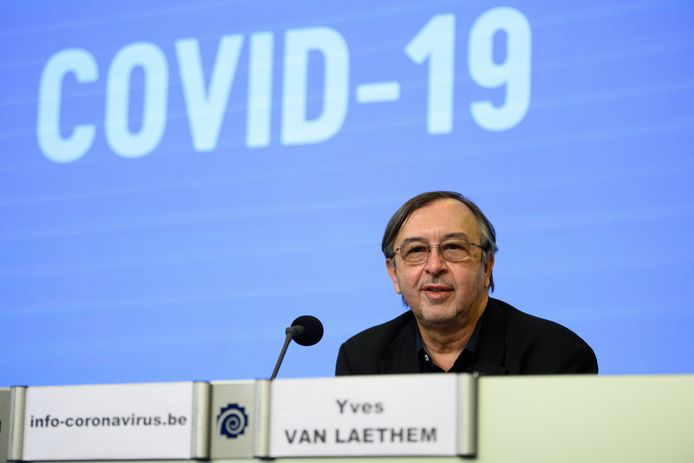 Le porte-parole interfédéral Covid-19, Yves Van Laethem.