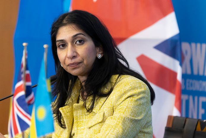 Suella Braverman à Kigali, le 18 mars 2023.