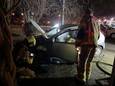 Auto in brand in Bergweideplein Deventer.
