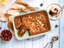 Wat Eten We Vandaag: BBQ brownie met kersen en witte chocolade
