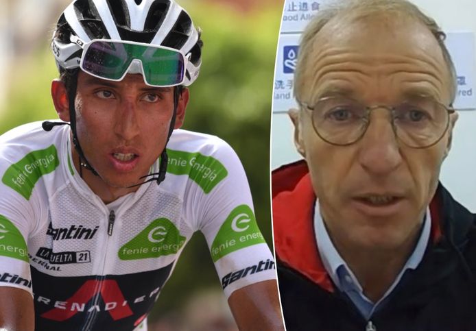 Links: Egan Bernal.
Rechts: Johan Bellemans.