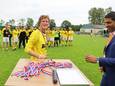 Jeroen Bardoel na de titel van HBV vorig seizoen.