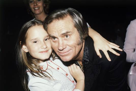Met dochter Georgette in 1981.