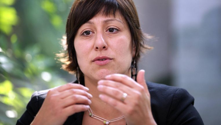 Almaci (Groen, l.) en Demir (N-VA, m.) durven wel streng te zijn voor Erdogan, Kir (PS) vindt zijn mening over de president 'niet relevant' en zwijgt. Beeld RV