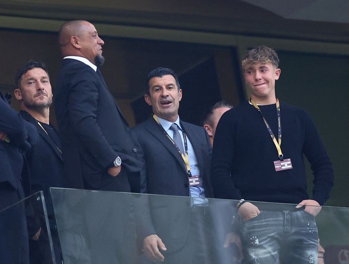 Francesco Totti, Roberto Carlos en Luis Figo.