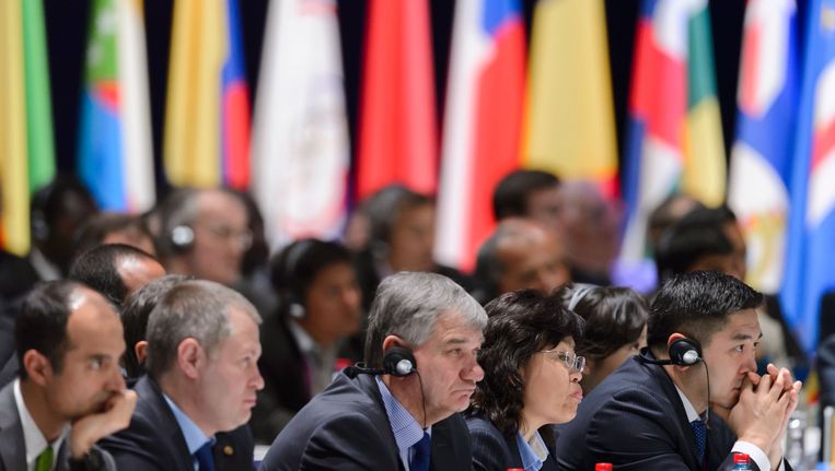 FIFA-leden tijdens het congres Beeld afp