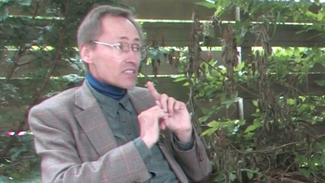 Fragment uit een gesprek met Patrick Geryl op YouTube. Beeld 