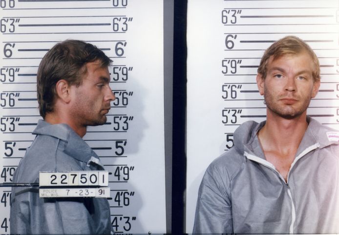 Politiefoto's van de echte Jeffrey Dahmer