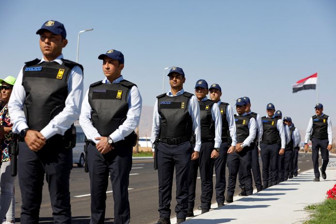 Politieagenten in Egypte.