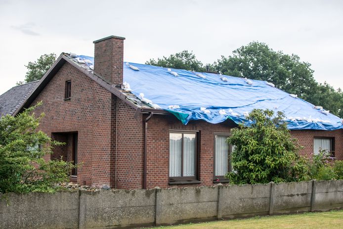 De windhoos in Bree zorgde voor een ravage aan heel wat daken.