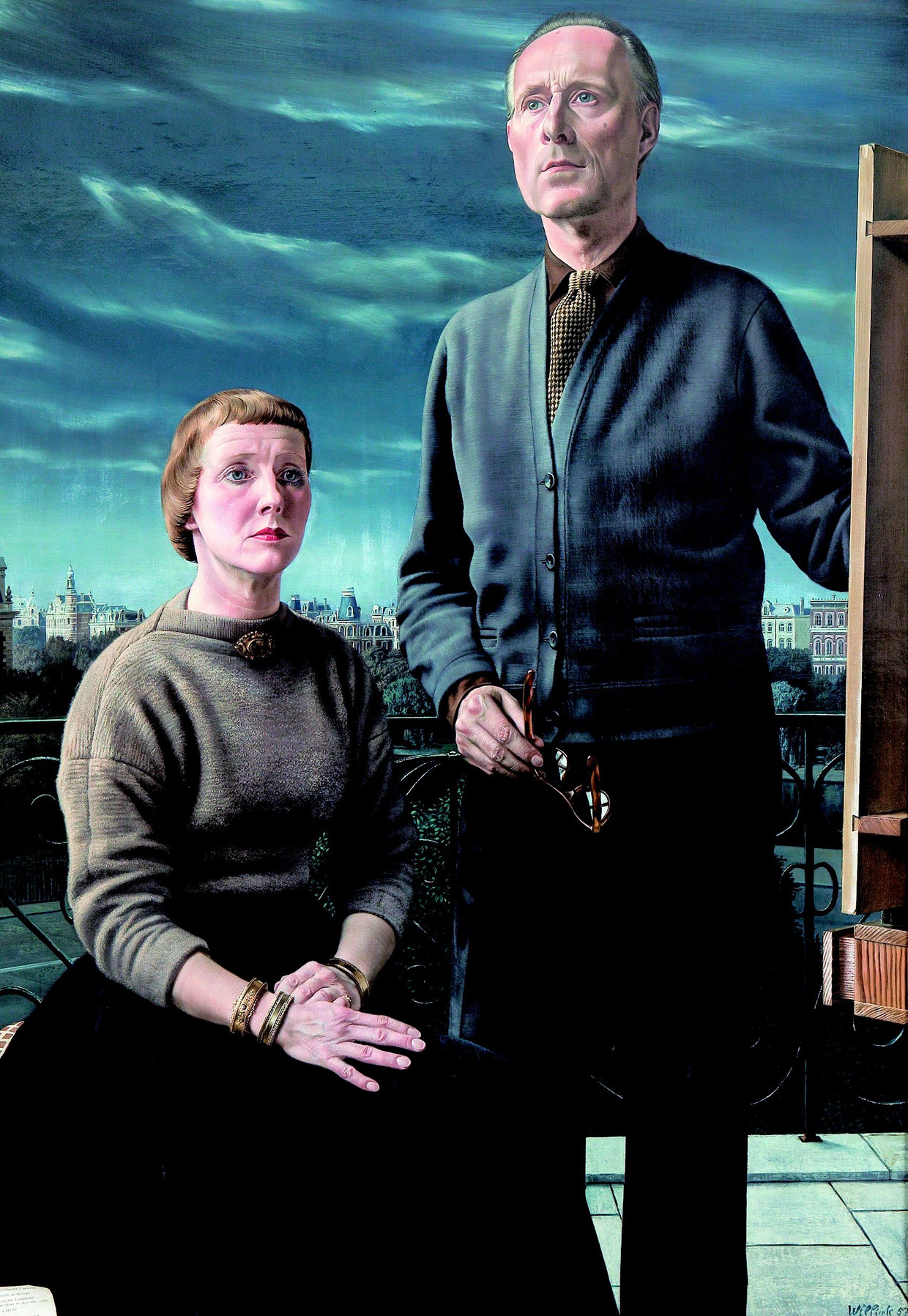 •	Carel Willink, Zelfportret met Wilma, 1957, olieverf op doek, 156 x 112 cm, Singer Laren, schenking Collectie Nardinc Beeld Singer Laren, schenking Collectie Nardinc
